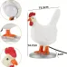 Chicken Egg Lamp Funny Chicken lamp with Egg in Butt LED Chicken Night Lights with USB Resin Warm Table Light Decor Birthday Christmas Gifts for Kids Friends