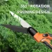 SK5 Steel Gardening Shears 360 Rotating Blade Heavy Duty PTFE Coated Anti-rust Garden Scissors for Pruning Trimming Cutting Hedge Lawn Flower Grass Tree Branches High Strength Durability Comfortable Grip Design
