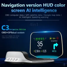 Portable HD Head-Up Display Car OBD Speed Navigation Projector Car Display Screen Car OBD Speed Navigation Projector No Ghosting cAR Head-Up Display
