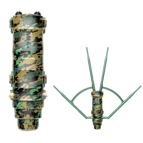 WAVLINK AC1200 High Power WiFi Outdoor Router Dual Band PoE Long Range Signal Booster 2.4G/5G WiFi Extender with 4 Antennas