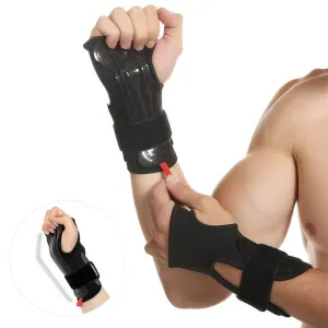 AOLIKE1 Pair Adjustable Sport Wrist Guards Roller Skating Snowboard Ski Wrist Guards Steel Plate Hand Support Brace Gloves Protective Gear Sports Safety Protector