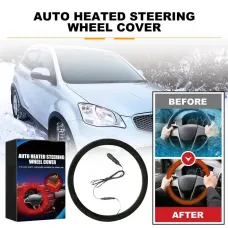 Heated Steering Wheel Protective Cover Universal Car Fast Hand Warmer Car Steering Wheel Heater Auto Parts Hand Warmer