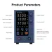 WANPTEK Regulated Power Supply EPS1602 0-160V Voltage 0-2A 0-10A Current (Multiple voltage options) Multi-Function Protection Superior Stability Digital Display ideal for Diverse Electronics Application EPS3205/EPS3210/EPS6205/EPS1203/EPS1602