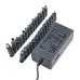 Universal Power Adapter Charger 96W 12V-24V 4A with EU/US Plug and Multiple Pins Adjustable Voltage Portable Laptop Charger