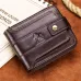 Ekphero Men's RFID Genuine Leather Wallet Large Capacity Multi-card Anti-theft Retro Design Fashion Multifunctional Wallet
