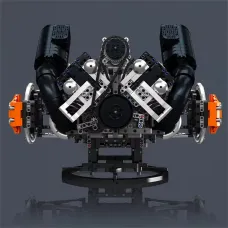 Mould King 10248 Technical Car Engine Toys The Motorized JZK V8 Hyper Engine Building Block Assembly Kit MOC Enigne Brick Kids Christmas Gift