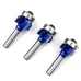 3PCS 6mm 8mm 1/4"Shank Z4 Corner Round Router Bit R1 R2 R3 Trim Edging Woodworking Mill Classical Cutter Bit