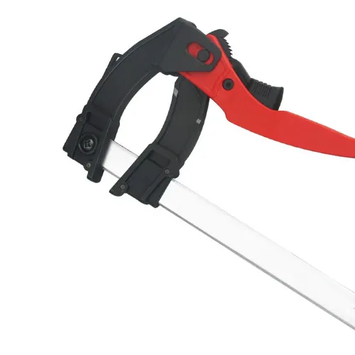 Heavy Duty Quick Ratchet F Clamp 100-300mm Clamping Range Quick-Grip 120 Degrees Adjustable 60KG/132 lbs Force Clamp for Woodworking Carpentry Metalworking