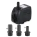 30W Ultra Quiet Submersible Water Pump 550GPH High Lift for Aquariums Fish Tanks Ponds Hydroponics Statuary with 3 Nozzles US/EU Plug Option