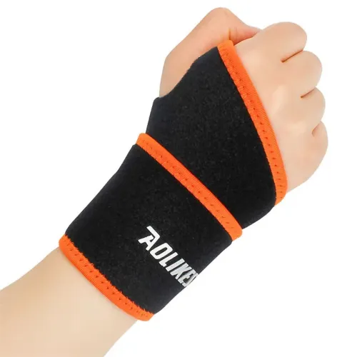 AOLIKE1PCElastic Bandage Wrist Band Anti-slip Breathable Hand Protection for Weightlifting Ball Games Sports