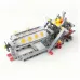 MOC High-Tech Mechanical Power Group V8 Engine Model Matched Sequential 4 Speed Gearbox Building Block Bricks DIY Toys