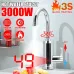 AGSIVO 3000W Instant Electric Water Heater Faucet Tap Tankless LED Digital Display Stainless Steel EU Plug for Kitchen Bathroom