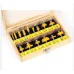 15pcs 1/4 Inch Shank Router Bits Set Carbide Trimming Machine Tool Set for woodworking