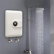 Tevorex 5500W 220V  Instant Water Heater with Shower Head Portable Electric Heater with LED Touch  Screen for Bathroom & Home