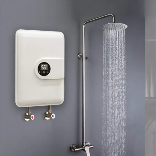 Tevorex 5500W 220V  Instant Water Heater with Shower Head Portable Electric Heater with LED Touch  Screen for Bathroom & Home