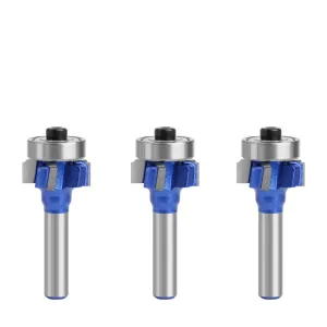 LAVIE 8mm Shank high quality 4 flutes Router Bit set woodworking milling cutter R1 R2 R3 Trimming Knife Edge