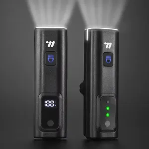 WESBIKING Smart LEDigital Display Bike Headlight 1500mAh Battery Type-Charging Waterproof Mini Portable Bicycle Front Light for MTB Bike Road Bike Flashlight