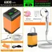 IPRee Outdoor Camping Shower Portable Electric Shower Pump IPX7 Waterproof 6000/7800mAh with Digital Display Temperature for Camping Travel Beach Dormitory