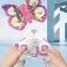 E0-25 Flying Glitter Butterflying Intelligent Gravity Sensor Obstacle Altitude Hold Mode 360 Filp Colorful LED Lighting 2.4G 4CH RC Toys Kids Gift Drone Quadcopter RTF