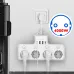 16A 4000W EU Plug Power Strip 4-Way USB Port Electrical Socket Power Strip Individually Switchable Home Adapter Surge-Protector