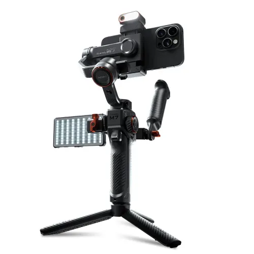 Hohem M7 iSteady M7 Cell Phone Gimbal Stabilizer 3-axis Anti-Shake Stands Extendable Selfie Stick for Live Vlog