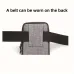 Men's Canvas Mobile Phone Belt Waist Bag Portable Multi-Pocket Fanny Pack Card Holder Wallet