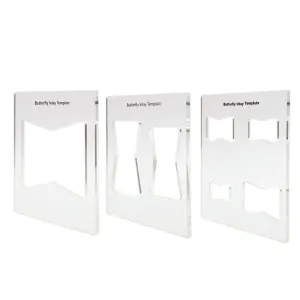 1/3Pcs Butterfly Inlay Template Woodworking Butterfly Inlay Template For Router And Decorative Templates