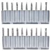 Carbide Rotary Burr Set Tungsten Steel 20pcs Double Cut Grinding Bits 3mm Shank for Metal Wood Polishing Engraving Tool