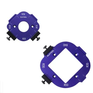 Woodworking Corner Jig Metal Router Template Guide Quick Radi Positioning for Woodcraft DIY Frame and Table Edge Shaping