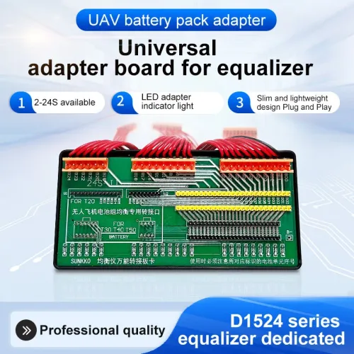 Universal Adapter Board for Equalizer Glass Fiber Material Compatible with UAV Electric Bikes Lithium Battery Pack 3mm Thickness Supports T20 T30 T40 T50 Interfaces