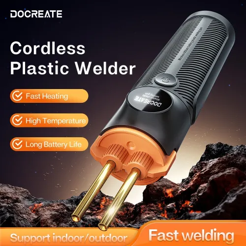 PW35 Cordless Plastic Welding Gun 4000mAh Battery Fast Heating High Temperature LED Light Multi Material Repair Professional Plastic Welder USB-C