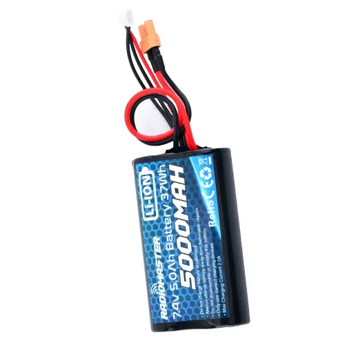RadioMaster 2S 7.4V 37Wh 5000mah Li-ion Battery JST-XH & XT30 Plug for GX12 MT12 TX16S TX12S MKII Transmitter Compatible TBS Crossfire Module