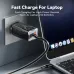 [GaN Tech] KUULAA KL-CD64 65W 3-Port USB PD Charger USB-A+2USB-C PD Fast Charging Wall Charger Adapter EU Plug US Plug for iPhone 16 16 Pro 15 14 13 Pro Max for Xiaomi 15 Ultra for Samsung Galaxy S25 Ultra for Huawei Pura X