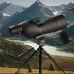 IPRee 25-75x60 HSpotting Scope Powerful Monocular Zoom Telescope BAK7 Prism Waterproof for Birdwatching Target Shooting Camping