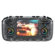 128G RK35H Handheld Game Console Built-in 40000+ Games 3.5-inch IPS Screen RK3326 Quad-Core 3D Joystick Game Player Support WiFi Multiplayer 4000mAh Battery Built-in Dual Horns Open Systems Game Console