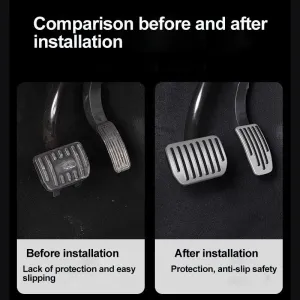 For Tesla Model 3/Y Accelerator Pedal Brake Pedal Aluminum Alloy Foot Brake Pedal Cover Rest Pedal