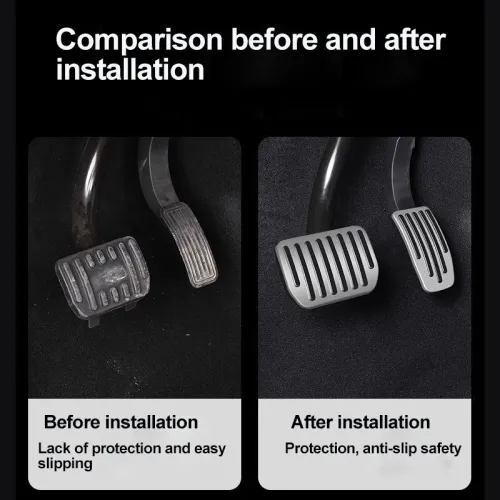 For Tesla Model 3/Y Accelerator Pedal Brake Pedal Aluminum Alloy Foot Brake Pedal Cover Rest Pedal