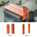 2PCS Magnetic Soft Pad Jaw Rubber for Metal Bench Vise Machine Tools PPT Material with Embedded Magnets Plain Weave and V Shaped Options 4 5 6 inch Size