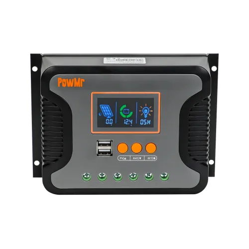Pstar-30A/60A/80A PWM Solar Controller 12V-48V 100V Solar Panel Voltage Dual USB Ports LCD Screen Multiple Protection