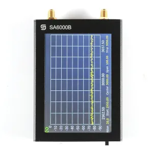 SA-6000B Spectrum Analyzer Signal Generator 30MHz-6000MHz Portable Device 4-inch TFT Touchscreen with SMA Connector and Type-C Charging