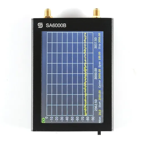 SA-6000B Spectrum Analyzer Signal Generator 30MHz-6000MHz Portable Device 4-inch TFT Touchscreen with SMA Connector and Type-C Charging