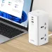 LDNIO 7 in 1 2500W Tower Extension Power Socket 70W Charging Station USB Power Strip with 4 Outlets and 2USB-C+USB-A Port Extension Cord