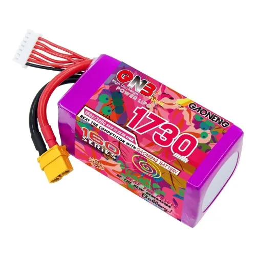 GAONENG GNB HV 22.2V 1730mAh 6S 160C LiPo Battery XT60 Plug for GEPRC MARK5 Nazgul5 Evoque F5D/F5X/F6X/F6D FPV Racing Drone