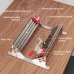 ENJOYWOOD Adjustable Spline Jig for Table Saw & Router Table Silver Aluminum Alloy Material 1/2in-16in Project Size Compatibility with 4 Molded Flip Stops for Precise Joinery and Smooth Operation
