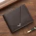 Men Casual PU Leather Short Wallets Multiple-card Slots Card Case for Men Bifold Purse Business ID Card Holder Slim Money Clip