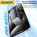 [GaN Tech] ESSAGER ES-CD40 45W 2-Port USB PD Charger USB-A+USB-C PD3.0 QC4.0 PPS FCP AFC Apple 2.4A Fast Charging Wall Charger Adapter EU Plug for iPhone 15 14 13 for Huawei Pura 70 Ultra for Xiaomi Civi4 Pro for Samsung Galaxy S24