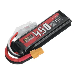 ZOP Power 7.6V 450mAh 80C 2S LiPo Battery With XT30 Plug for DarwinFPV Baby Ape Happymodel Mobula8 Sub250 Nanofly20 iFlight CineBee Whoop Beta FPV Drone