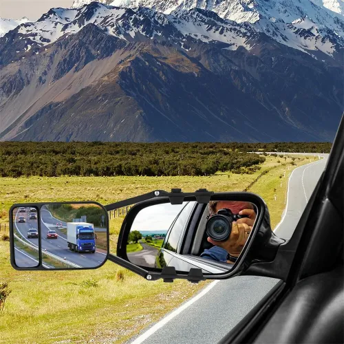 Pair Car Extend Rear View Mirrors Adjustable Additional Exterior Mirror for All Standard Vehicles RVs Caravan Car Trailer Towing Mirrors