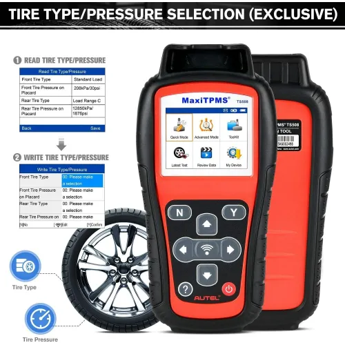 Autel MaxiTPMS TS508WF TPMS Tool Sensor Progarmming/ Relearn/ Activate TPMS Reset Read/Clear TPMS DTCs