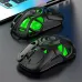 K-Snake X10 Tri-Mode Wireless Gaming Mouse Hollow Design 10000DPI RGB Lighting 400mAh Battery 10000Hz Polling Rate 71g Lightweight 2.4G/Bluetooth/Wired Esports Gamer Mice